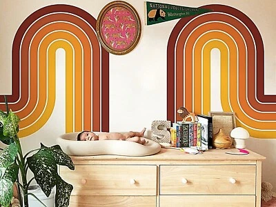 Colorful Fountain Rainbow Wall Decals, Stickers, Mural, Wall Art Decoration 680 - Image 1 of 4