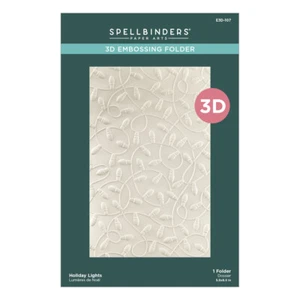 Spellbinders Holiday Lights 3D Embossing Folder from the Dancin' Christmas Frien - Picture 1 of 5