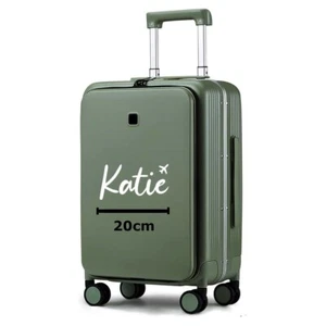 Personalised Vinyl Name Sticker For Suitcase Luggage Travel Sticker STICKER ONLY - Picture 1 of 3