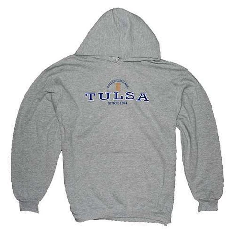Tulsa Golden Hurricane Hooded Sweatshirt - Heather Cover