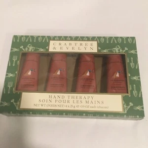 Crabtree & Evelyn Gardeners Hand Therapy Set of 4 NIB 0.9oz Each - Picture 1 of 2