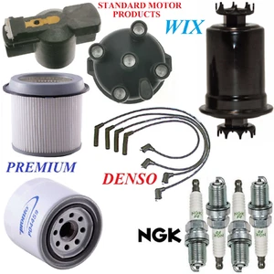 Tune Up Kit Filters Cap Wire Spark Plugs For HUYNDAI SCOUPE L4 1.5L 1991-1992 - Picture 1 of 1