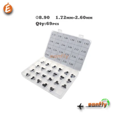 69Pcs 8,9 мм клапана щиток набор 1,72-2,60 мм подходит KTM 250 EXC-F 07-19 350 SXF 11-22 - Изображение 1 из 2