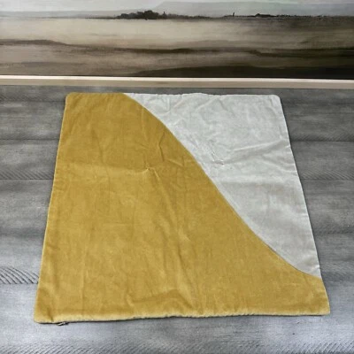 Surya Cotton Velvet Pillow Cover Only 18”x18” Horseradish Flax NWOT - Image 1 of 4