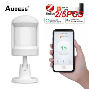 Tuya Smart WiFi Infrared Detector PIR Motion Sensor Home Security Google Alexa - Picture 1 of 13
