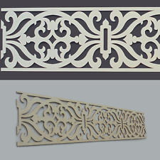 2x Bordüre Filigrane Holz zu je 100*20cm - Dekor Ornament Verkleidung Decke Wand