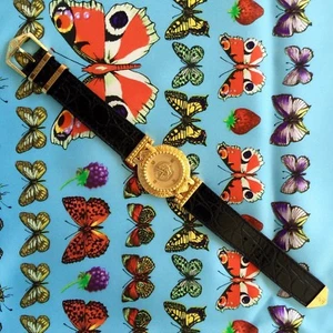 GIANNI VERSACE SIGNATURE Medusa Gold Plated G20 Women's Watch w/ box from 1993 - Picture 1 of 12