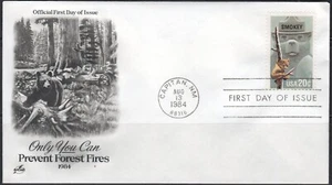 US Scott #2096, 20 cent "Prevent Forest Fires", on FDC - Picture 1 of 1