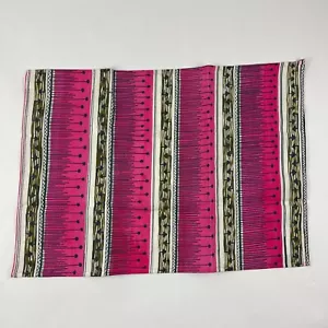 Klassische Textilmatte rosa schwarz gestreift - Bild 1 von 6