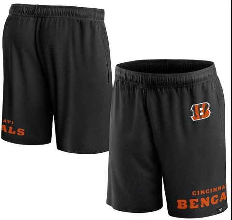 2023 Men's Cincinnati Bengals Fans Loose Workout Sports Jogging Training Shorts Cover