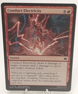 MTG - Bloomburrow - Conduct Electricity - #0130 - Near Mint - Image 1 of 4