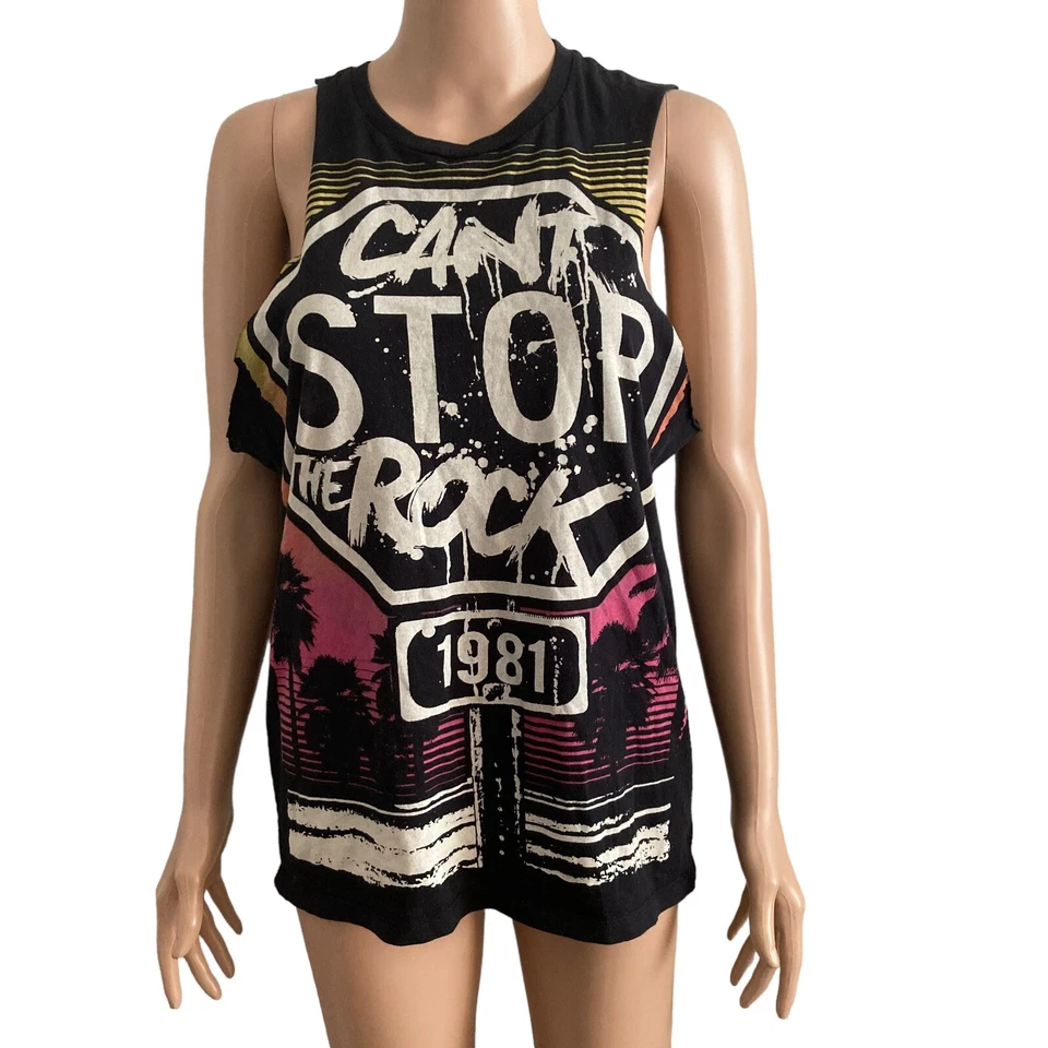 Camisa Heritage 1981 para hombre pequeña no puede detener la roca deletreada elástica Foto 1 de 4