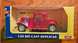 Motor Max Diecast Replica 1932 Ford Coupe (custom) Burgundy! 1/24 Scale! NIB - Picture 1 of 2