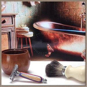 Handmade Colorgrain Wood Shaving Razor SEE VIDEO 1042a - Picture 1 of 7