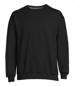 NEW Men’s XL Fleece Crew Sweatshirt Athletics Works Size 46-48 Black Cotton/Poly - Picture 1 of 5