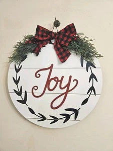 Wanddeko JOY Farbe weiß und schwarz Größe 15 in Verbundholz - Bild 1 von 1