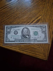 1977 50$ Dollar Federal Reserve Note HA St Louis - Picture 1 of 2