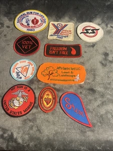 VTG Lot Of 10 Embroidered Mixed Patches  Lot 10 - Picture 1 of 6