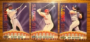 1997 Fleer Ultra Big Shots #4 Albert Belle #5 Juan Gonzalez & #6 Jeff Bagwell - Bild 1 von 2