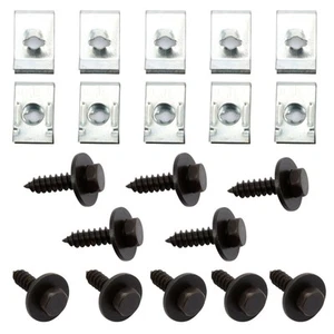 Chassis Guard Screws High Quality Metal Black & Silver Fender Fastener - Picture 1 of 9
