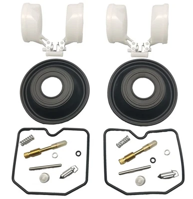 Kit de reparación de reconstrucción de carburador de 2 juegos y diafragma de vacío de émbolo para Kawasaki Foto 1 de 3