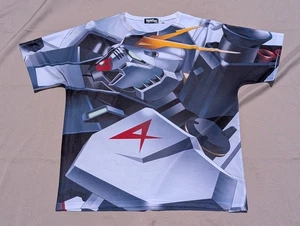 Mobile Suit Gundam Char's Counterattack All-Over Print T-shirt - RX-93 XL Rare - Picture 1 of 7