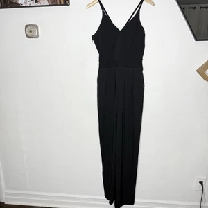 Neu Halara Jumpsuit schwarz luftig weites Bein schnelltrocknend Damen Medium Tall Strand - Bild 1 von 12