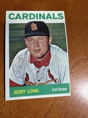 (B) 1964 Topps Baseball Jeoff Long St. Louis Cardinals Card #497 Nm - Image 1 of 2