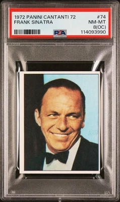 1972 年帕尼尼·坎蒂 72 #74 弗兰克·辛纳特拉 PSA 8 — 第 1/2 张图片