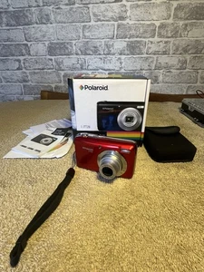 Polaroid Digital Camera iTT28 20.0MP Red Fully Working With Carry Case - Picture 1 of 14