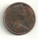 Very Nice High Grade 1966 Australia 2-Two Penny-Cents-Nice Dark Hue