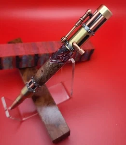 Custom Hand Made Pen Steampunk Bolt Action Pen mit Hybrid Pen Blank.. - Bild 1 von 6
