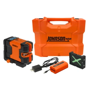 JOHNSON LEVEL JLD300-GN2D - GreenBrite Cross-Line & 2 Dot Laser - Picture 1 of 5