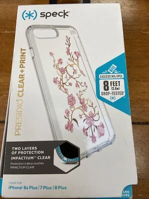Speck Presidio Clear+Print iPhone 6s Plus, 7 Plus, 8 Plus - GoldenBlossoms *5D - Image 1 of 3