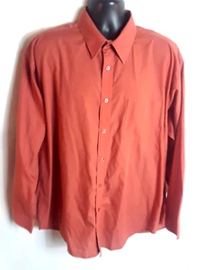 John Blair Shirt 17.5 Men Orange Long Sleeve Button Up Pocket - Picture 1 of 6