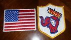 4" Vote Republican Elephant Patch and USA American Flag lot Trump FREE SHIP