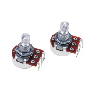 Alpha 2Pcs Mini Metric Linear Taper B25K Split Shaft Pots Guitar Potentiometers - Picture 1 of 4
