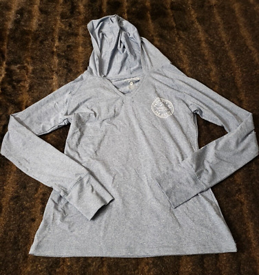 Salt Life Womens Gray Long Sleeve V-Neck Pullover Hoodie Sweatshirt Size S • 24.88€