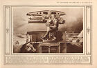 1915 WWI PRINT ~ COMMERCE-DESTROYING GERMAN SUBMARINE'S DISAPPEARING GUN
