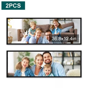 2Pack 36.8x12.4in +Picture Wall Frames Display Photo Frame Gallery Poster Frames - Picture 1 of 6