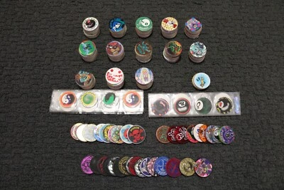  Vintage Pogs 400+ Lot Slammers Metal Plastic Poison 8ball Yang Yang Marvel - Image 1 of 4