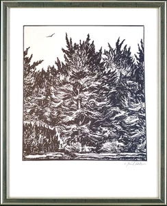 Andreas Paul Weber (1893-1980), signiert, gerahmt: Waldlandschaft, o.J. - Bild 1 von 1