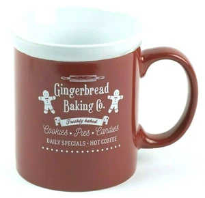 DesignPac Gingerbread Baking Co. Large 18oz Red White Coffee Mug Cup With Handle - Bild 1 von 12