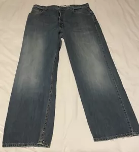 Jeans Levis 569 Para Hombre 38x32 Azul Oscuro Lavado Calce Suelto Pierna Recta Suelto Denim - Imagen 1 de 9