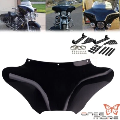 Carenado de murciélago de motocicleta para Harley FLSTF Heirtage Classic Road King 1986-2012 Foto 1 de 4