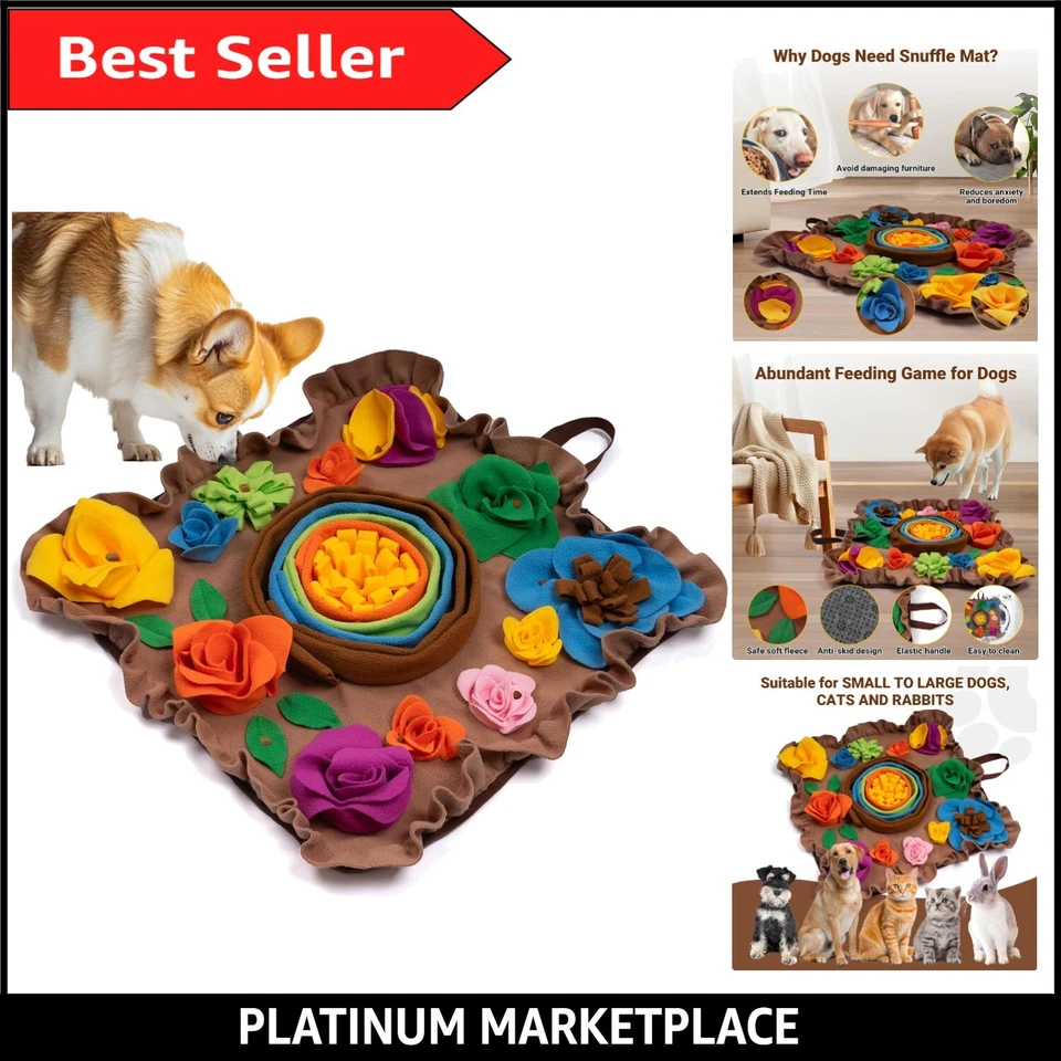 Non-Slip Snuffle Mat - Interactive Puzzle Toy for Dogs & Cats - Machine Washable - Image 1 of 4