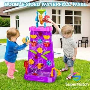 Waterfall Wall Water Table Sand Pit Play Ground Activity Centre Playset Toys - Picture 1 of 10