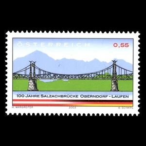 Austria 2003 - 100th Anniv. of the Bridge Oberndorf Architecture - Sc 1922 MNH - Picture 1 of 2
