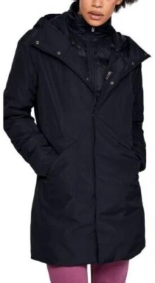 NUEVA Parka Under Armour Imparable Down para Mujer XS Negra acolchada acolchada 1342798 Foto 1 de 4