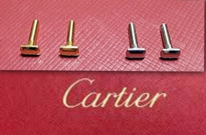 Gafas de sol Cartier Big C Decor tornillos sin montura gafas plateadas - Imagen 1 de 5
